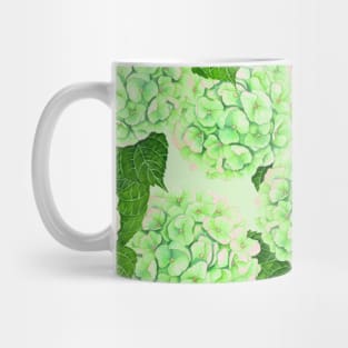 Hydrangea watercolor pattern Mug